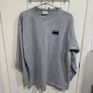 Vintage 90s Cisco Systems Shirt Mens XL Gray Heavyweight Long Sleeve USA Tee